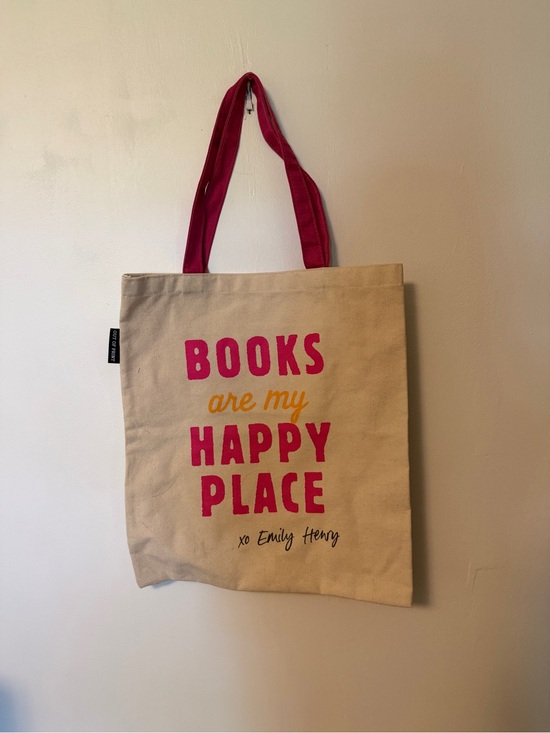 Emily Henry Handbags - Emily Henry - 'Books Are My Happy Place' Canvas Tote Bag